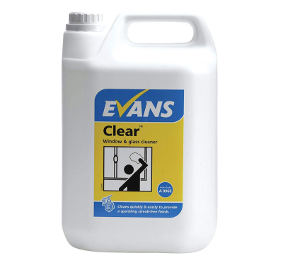 Evans Clear Window Glass & S/Steel Cleaner 5L