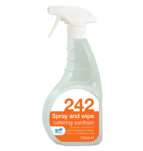 Grip 242 Catering Spray and Wipe Sanitiser 750ml