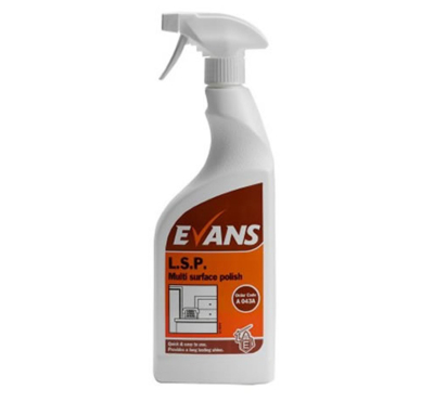 Evans LSP Multi Surface Liquid Spray Polish 750ml