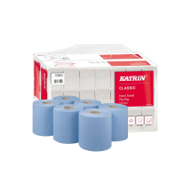 Lucart Centrefeed Roll - Blue 150m / 6 rolls / Embossed