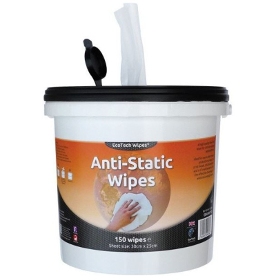 Anti Static Surface Wipes - (Tub of 150 large wipes)