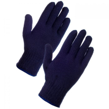 Blue Seamless Mixed Fibre Gloves (XL) pair