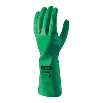 SkyTec Dakota Green size 8 Flocklined Gauntlet Gloves