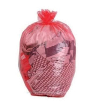 Red soluble wash sacks (200) 450 x 635 x 650mm