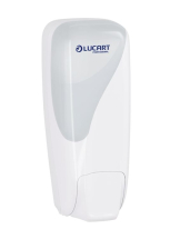 Lucart Identity Soap Dispenser 1000 - Manual Push - White Lucart Identity Soap Dispenser 1000 - Manual Push - White
