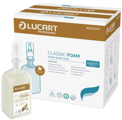 Lucart Frequent Foam Soap 1000 - Classic 1L (case of 6) Lucart Frequent Foam Soap 1000 - Classic 1L (case of 6)