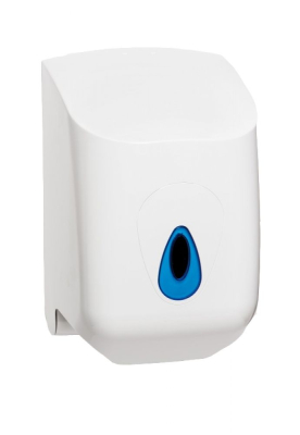 Modular White/Blue Centre Feed Dispenser Modular White/Blue Centre Feed Dispenser
