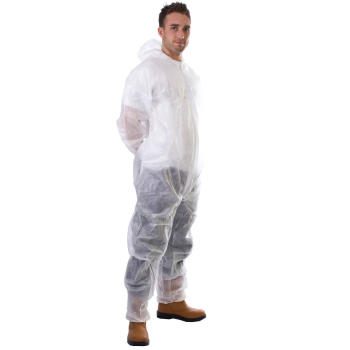 White Standard Disposable Coverall