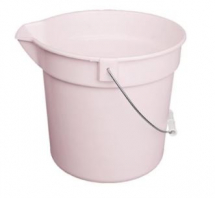 10L Round Lipped Bucket White