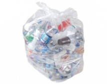 Clear Refuse Sack Recycled - Medium Duty 15x29x39inch (200)