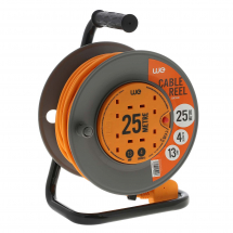 Masterplug 25m 13A extension reel 4 socket thermal cut-out
