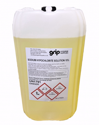 Sodium Hypochlorite 15% (Super Bleach) 25L