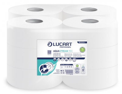 Lucart Aqua Stream 150m Mini Jumbo Toilet Roll (Case of 12)
