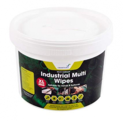 Smartora Industrial Multi Use Wipes (150 wipes per tub)
