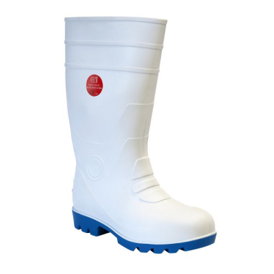 Food X plus white Wellingtons Steel Toe Cap Size 12