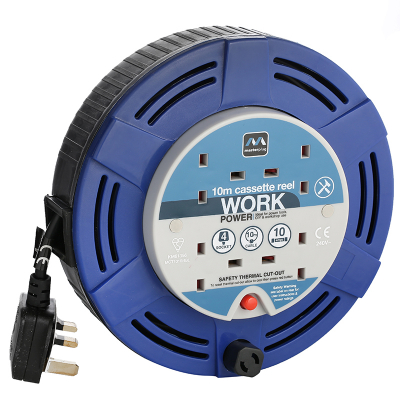BG 4 Gang 1.5mm Core 10mtr Masterplug Extension Reel