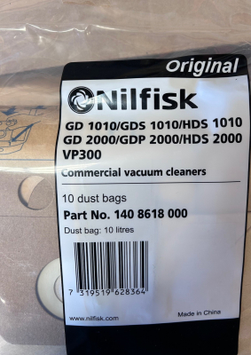 Nilfisk VP400 vacuum bags (10)